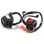 2pcs Commutateur de Guidon de Moto 7/8 '' Commutateur De Contrôle Interrupteur On/Off de Commande Corne Clignotants Électrique C
