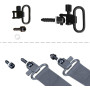 Tbest Bipied Carabine, Swivel Sling Studs,Vis Accessoire Fusil,Élingue Vis Pivotante Adaptateur Quick Détacher Qd Sling Base Vis