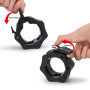 Drado Lot de 2 colliers olympiques pour haltère Noir, Pinces à Haltères Olympiques Colliers, Clips de Barre de Poids pour Weight