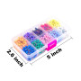 Sunmnslgs 1000 pièces coloré carte punaises punaises Boule en acier de tête avec point, 1/20,3 cm