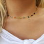 XFSRG Parure Bijoux Femme Collier et Bracelets Fantaisie Multicolore Ensemble de Bijoux Mode pour Mariage et Soirée