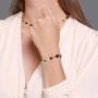 XFSRG Parure Bijoux Femme Collier et Bracelets Fantaisie Multicolore Ensemble de Bijoux Mode pour Mariage et Soirée