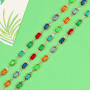 XFSRG Parure Bijoux Femme Collier et Bracelets Fantaisie Multicolore Ensemble de Bijoux Mode pour Mariage et Soirée