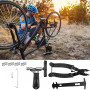 Nokwocy Rivet de chaîne vélo, Pince à maillon, séparateur de concasseur de chaîne, indicateur d'usure de chaîne, 4 Paires de Bic