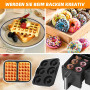 Kit d'accessoires pour friteuse à air chaud, moule à donuts, compatible avec Ninja AF400EU, AF451EU, Cookwise 9L & Cosori 8,5 l 