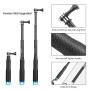 SHOOT 5 en 1 Accessories Pack Kit d'accessoires Selfie Bâton pour GoPro Hero 13/12/11/10/9/8 Hero 7 Noir Argent Blanc/ 6/5 Fusio