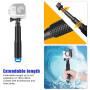 SHOOT 5 en 1 Accessories Pack Kit d'accessoires Selfie Bâton pour GoPro Hero 13/12/11/10/9/8 Hero 7 Noir Argent Blanc/ 6/5 Fusio