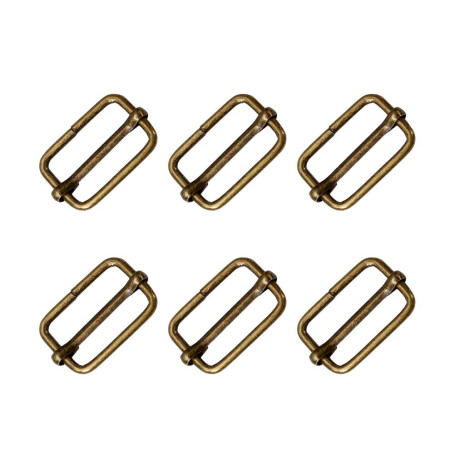 SUPVOX 100 pcs Boucles À Rouleaux Glissière Boucle Coulissante Ceinture Connexion Bandoulière En Métal Boucles De Broche pour BR