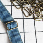 SUPVOX 100 pcs Boucles À Rouleaux Glissière Boucle Coulissante Ceinture Connexion Bandoulière En Métal Boucles De Broche pour BR