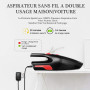 Aspirateur à Main Sans Fil,AUELEK Aspirateur Voiture Rechargeable 5000PA HEPA Cyclonique Puissante 120W Batterie Lithium 2200mAh