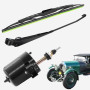 HOVCEH Moteur Essuie Glace 12V Universel, Moteur dEssuie-Glace Universel 12V avec Bras et Lame 105° pour les Bateaux de Pêche et