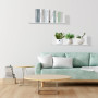 Toaren Étagère Flottante Acrylique Mur,Petit Étagères Autocollantes Etagere sans percage,Etagere Murale Invisible avec Clips de 