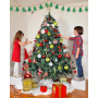 Boules de Noël 50 pièces Boules de Noël Décoration de Noël Boules de Noël en Plastique Boules de Noël Boules de Noël en Plastiqu