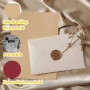 Lot de 32 feuilles de papier à lettre vintage avec 6 enveloppes en lin et sceau de cire 20 feuilles A5 vintage en papier kraft p