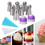 LHKJ Poche à Douille Silicone avec Buse pour Décoration de Tarte, Biscuit, Pâtisserie, Bonbon et Gâteau - DIY