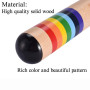 LHKJ Accessoire pour Instrument De Musique, Instrument de Musique coloré en Bois, Bâton De Pluie
