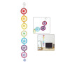 iPobie 7 Chakras Attrape Rêves Arc en Ciel avec Prismes en Cristal pour Fenêtre de Voiture Décoration la Maison Murale à Suspend