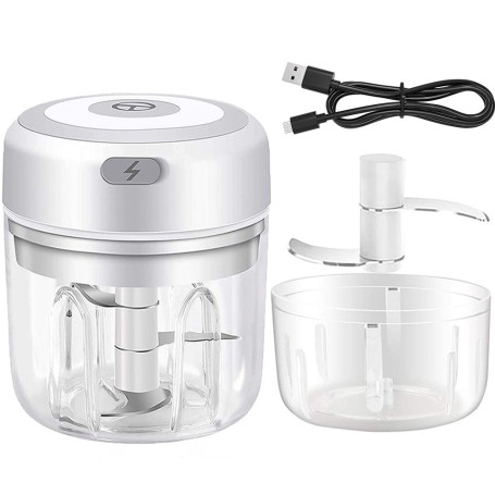 Mini hachoir à ail électrique – Robot de cuisine portable rechargeable par USB
