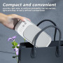 Nettoyeur ultrasonique portable haute capacité pour bijoux soniques avec 3 modes de nettoyage et minuterie pour lunettes, montre