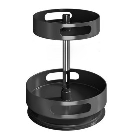 PEAKGEAR Lazy Susan Organiseur de placard rotatif à 2 niveaux