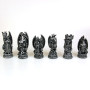 NEMESIS NOW LTD Kingdom of The Dragon - Jeu d'échecs avec Coins décorés de Tours 43cm