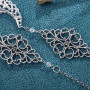 Jovono Boho Tête Chaîne avec Cristal et Motif Lune Creuse Diamant Coiffure Fleur Accessoires De Cheveux De Mode pour Femmes et F