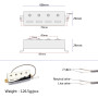 Alnicov Micros Humbucker 4 cordes pour basse Argenté