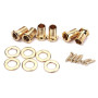 Alnicov Lot de 6 mécaniques de guitare (3 L + 3 R) pour guitare électrique, folk ou acoustique de style LP SG - Doré
