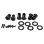 Alnicov Guitar Locking Tuners 3L3R Keystone Knobs avec cordon de verrouillage scellé pour guitare électrique ou acoustique noir