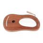 Alnicov Lyre harpe 10 cordes harpe petite harpe portable avec clé d'accord pour instrument de musique à cordes harpe de qualité 