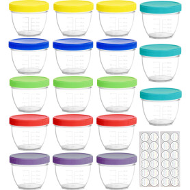 Youngever Lot de 18 Pot de Conservation Bebe 120ML