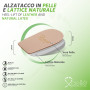 Hauteur Augmentant Semelles en Latex et Cuir Naturel de 2 cm (une paire)