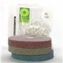 BMC VIRGINIA FAST Kit pour restaurer le marbre poli à la main avec 3 tampons abrasifs diamantés « fibre éponge » et 100 g de pou