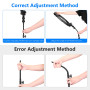 Neewer® Bras Flexible en métal de 25 cm pour lumières vidéo LED, Anneau de Flash et Autres Accessoires de Photographie avec File