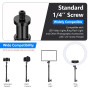 Neewer® Bras Flexible en métal de 25 cm pour lumières vidéo LED, Anneau de Flash et Autres Accessoires de Photographie avec File