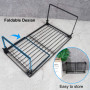 Tomorotec Lot de 2 étagères de rangement empilables pour cuisine, étagère à épices pliable, étagères de rangement, étagères de c