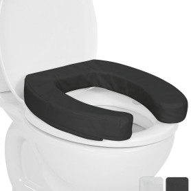 Vive Coussin de siège de toilette (mousse rembourrée douce) – Fixation rembourrée douce facile à nettoyer – Allongé