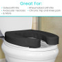 Vive Coussin de siège de toilette (mousse rembourrée douce) – Fixation rembourrée douce facile à nettoyer – Allongé, Sièges stan