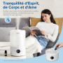 LEVOIT Humidificateur d'air à Ultrasons à Brume Froide bébé Intelligent Top-Fill 3L, Avec Alexa et APP, Diffuseur, <28dB Mode Au