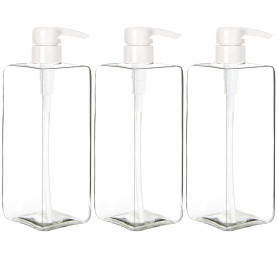 Youngever Lot de 3 Bouteille Pompe Shampoing 700ML