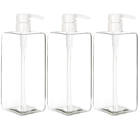 Youngever Lot de 3 Bouteille Pompe Shampoing 700ML