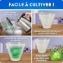 NATIONAL GEOGRAPHIC Mega Kit de Culture de Cristaux pour Enfants – Faites Pousser 6 Cristaux avec Support Lumineux, Cadeau Scien