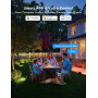 Govee Lot de 4 Phares Projecteur LED Extérieur, RGBIC Lumière avec Blanc Froid et Chaud, Fonctionne avec Alexa Matter Google Hom