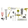 DOCAZOO DocaPole - Plumeau pour Murs et plafonds - tête de Nettoyage en Microfibre Chenille/Lavable - Utilisation à la Main ou a