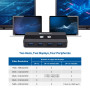 Cable Matters KVM Switch 2 ordinateurs Dual 4K 60Hz USB C/Switch KVM HDMI, DisplayPort & 4x USB 3.0-Télécommande Thunderbolt 4 U