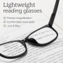 CCVOO Lot de 5 verres de lecture de blocage de lumière bleue, filtre UV ray/éblouissant mode non prescrit faux lunettes de jeu p