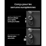 SwitchBot Serrure Ultra WiFi connectée avec Keypad Vision, Reconnaissance faciale 3D, Verrouillage de porte à empreinte digitale