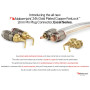Nakamichi FanLock fiche banane à broche de 2mm plaquée or 24K 10 AWG - 18 AWG Calibre 4 mm pour haut-parleurs Amplificateur Hi-F