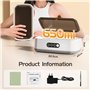 49kHz Nettoyeur Ultrasons Lunettes Bijoux 40W Ultrasonic Cleaner avec 3 Modes Bac Ultraso