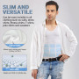 MEETYOO Débardeur Compression Homme,Manches Longues pour Hommes Maillot de Corps Ventre Plat Minceur Gilet Invisible Amincissant